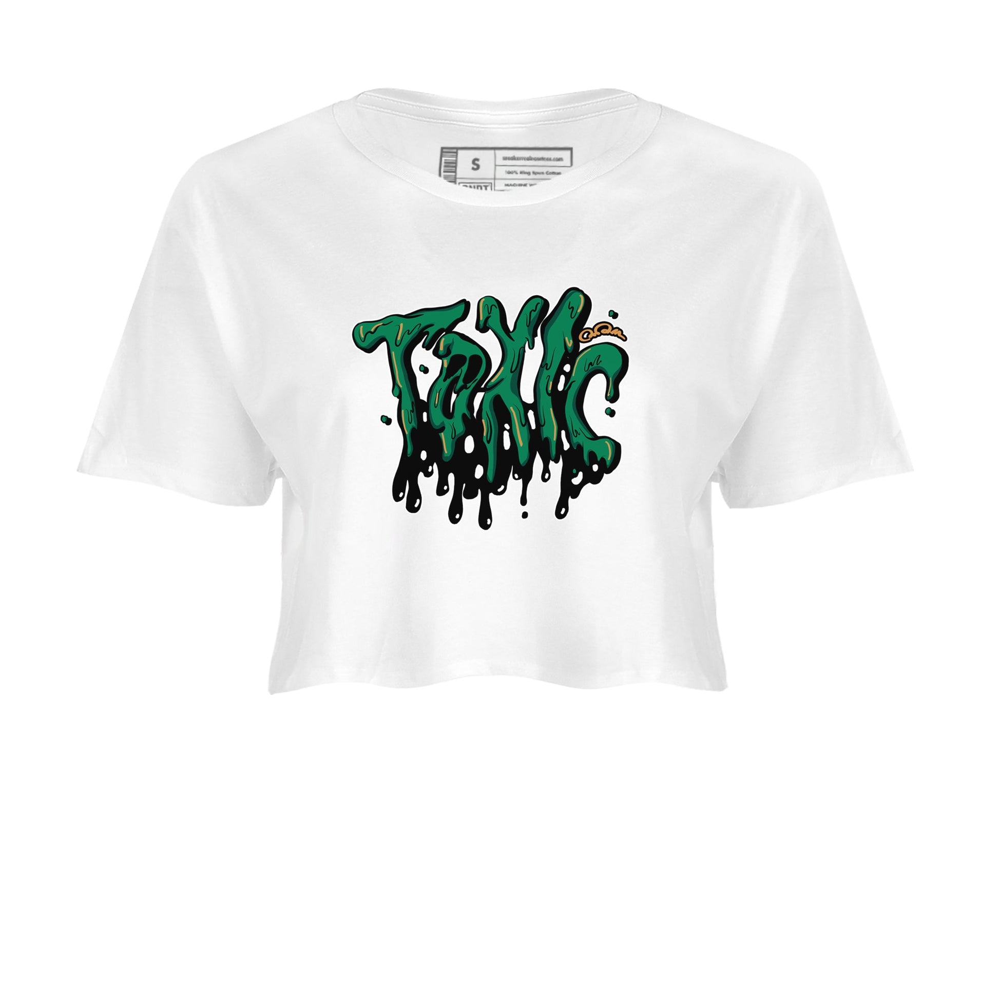 Samba Collegiate Green Gum shirt to match jordans Toxic sneaker tees Adidas Green Gum SNRT Sneaker Release Tees White 2 Crop T-Shirt