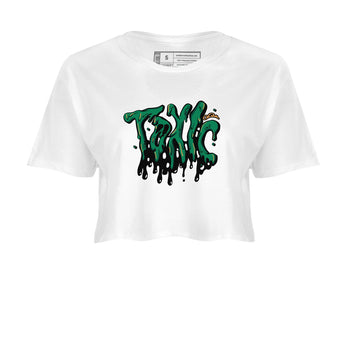 Samba Collegiate Green Gum shirt to match jordans Toxic sneaker tees Adidas Green Gum SNRT Sneaker Release Tees White 2 Crop T-Shirt