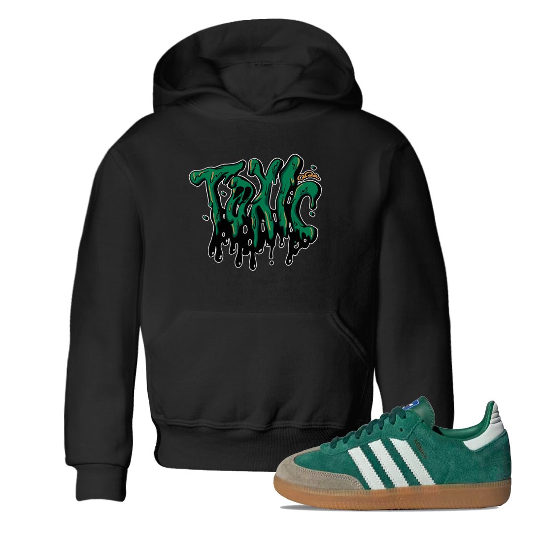 Samba Collegiate Green Gum shirt to match jordans Toxic sneaker tees Adidas Green Gum SNRT Sneaker Release Tees Baby Toddler Black 1 T-Shirt