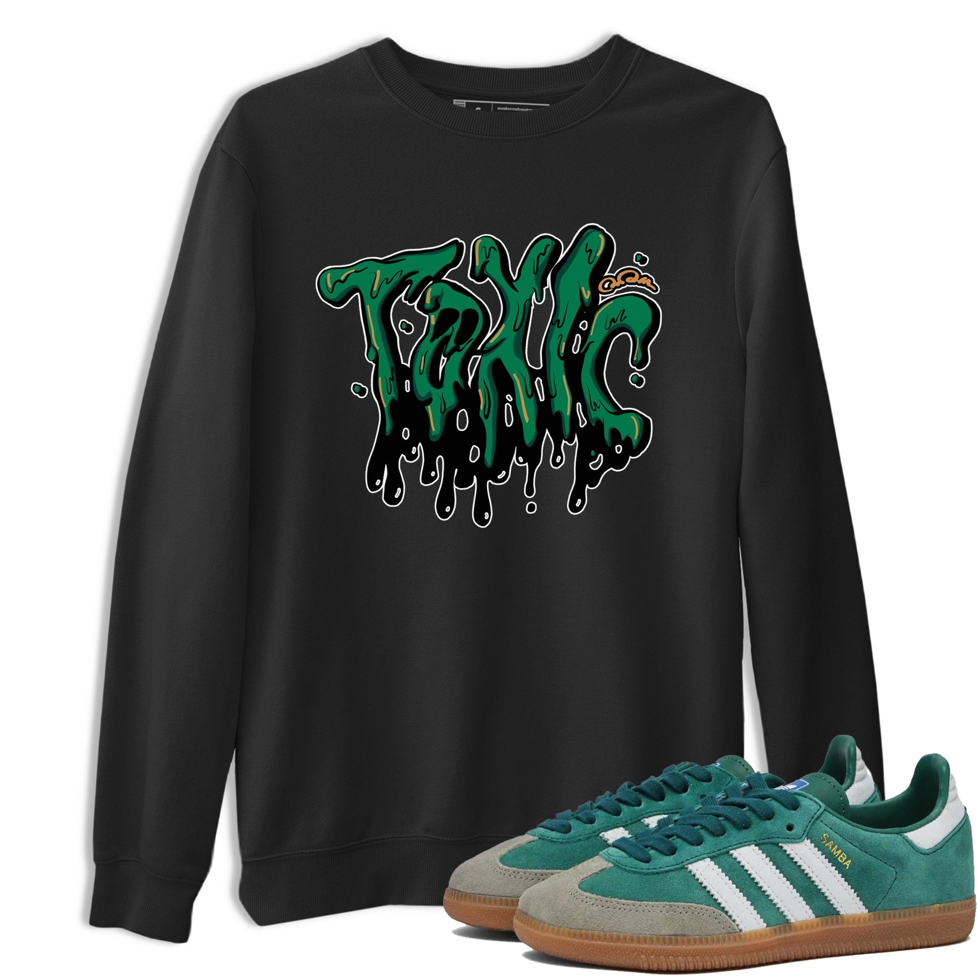 Samba Collegiate Green Gum shirt to match jordans Toxic sneaker tees Adidas Green Gum SNRT Sneaker Release Tees Unisex Black 1 T-Shirt