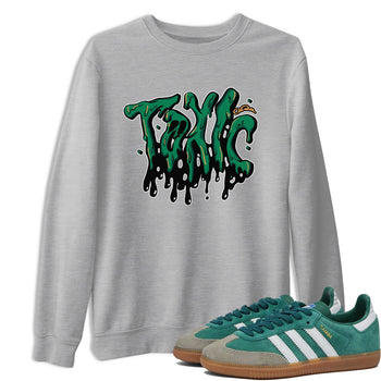 Samba Collegiate Green Gum shirt to match jordans Toxic sneaker tees Adidas Green Gum SNRT Sneaker Release Tees Unisex Heather Grey 1 T-Shirt