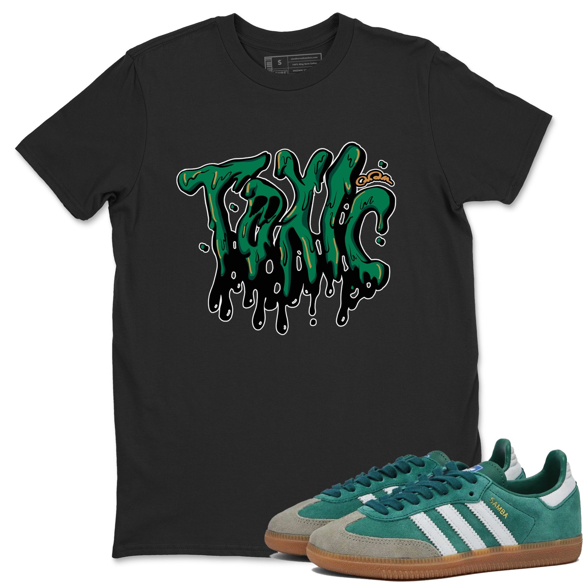 Samba Collegiate Green Gum shirt to match jordans Toxic sneaker tees Adidas Green Gum SNRT Sneaker Release Tees Unisex Black 1 T-Shirt