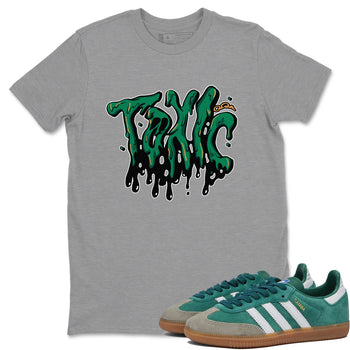 Samba Collegiate Green Gum shirt to match jordans Toxic sneaker tees Adidas Green Gum SNRT Sneaker Release Tees Unisex Heather Grey 1 T-Shirt