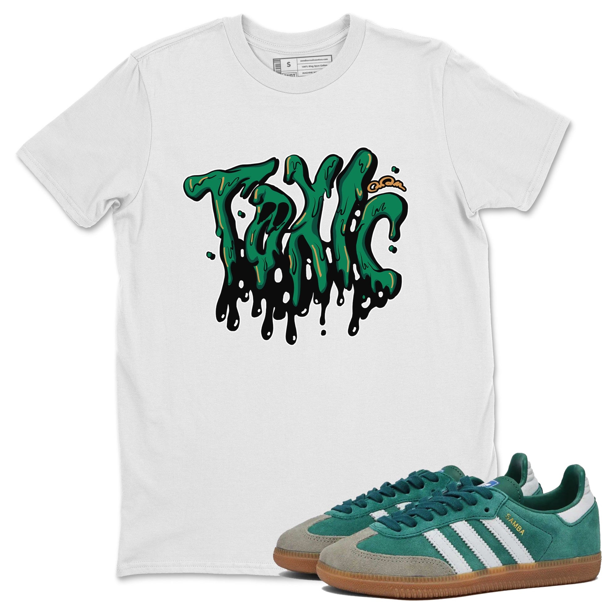 Samba Collegiate Green Gum shirt to match jordans Toxic sneaker tees Adidas Green Gum SNRT Sneaker Release Tees Unisex White 1 T-Shirt