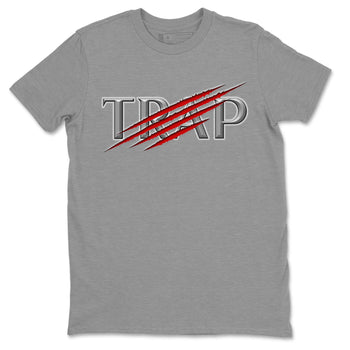 AJ13 Wolf Grey Sneaker Match Tees Trap Sneaker Tees Air Jordan 13 Wolf Grey SNRT Sneaker Release Tees Unisex Shirts Heather Grey 2