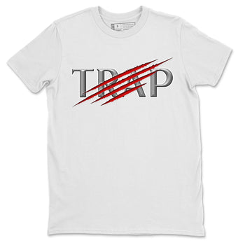 AJ13 Wolf Grey Sneaker Match Tees Trap Sneaker Tees Air Jordan 13 Wolf Grey SNRT Sneaker Release Tees Unisex Shirts White 2