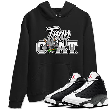 Air Jordan 13 Black Flint Sneaker Match Tees Trap Goat Sneaker Tees Air Jordan 13 Black Flint Sneaker Release Tees Unisex Shirts Black 1