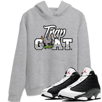 Air Jordan 13 Black Flint Sneaker Match Tees Trap Goat Sneaker Tees Air Jordan 13 Black Flint Sneaker Release Tees Unisex Shirts Heather Grey 1
