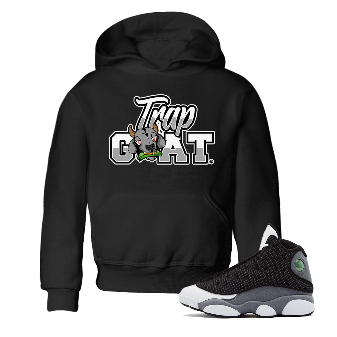 Air Jordan 13 Black Flint Trap Goat Baby and Kids Sneaker Tees Air Jordan 13 Black Flint Kids Sneaker Tees Washing and Care Tip