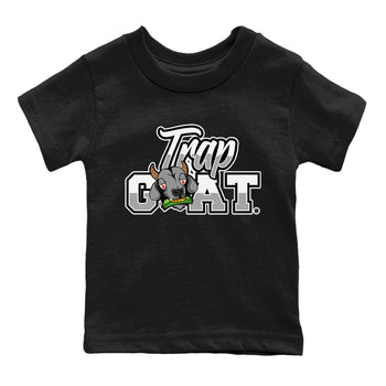 Air Jordan 13 Black Flint Sneaker Match Tees Trap Goat Sneaker Tees Air Jordan 13 Black Flint Sneaker Release Tees Kids Shirts Black 2