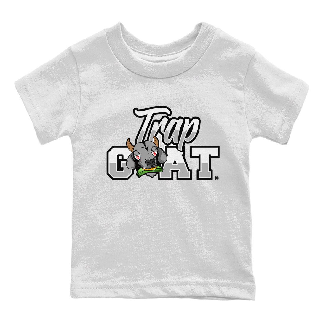Air Jordan 13 Black Flint Sneaker Match Tees Trap Goat Sneaker Tees Air Jordan 13 Black Flint Sneaker Release Tees Kids Shirts White 2