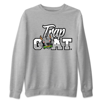 Air Jordan 13 Black Flint Sneaker Match Tees Trap Goat Sneaker Tees Air Jordan 13 Black Flint Sneaker Release Tees Unisex Shirts Heather Grey 2