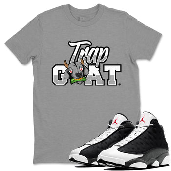 Air Jordan 13 Black Flint Trap Goat Crew Neck Sneaker Tees Air Jordan 13 Black Flint Sneaker T-Shirts Size Chart