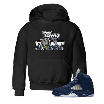 Jordan 5 Retro Midnight Navy shirt to match jordans Trap Goat sneaker tees Air Jordan 5 Midnight Navy SNRT Sneaker Release Tees Baby Toddler Black 1 T-Shirt