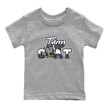 Jordan 5 Retro Midnight Navy shirt to match jordans Trap Goat sneaker tees Air Jordan 5 Midnight Navy SNRT Sneaker Release Tees Baby Toddler Heather Grey 2 T-Shirt