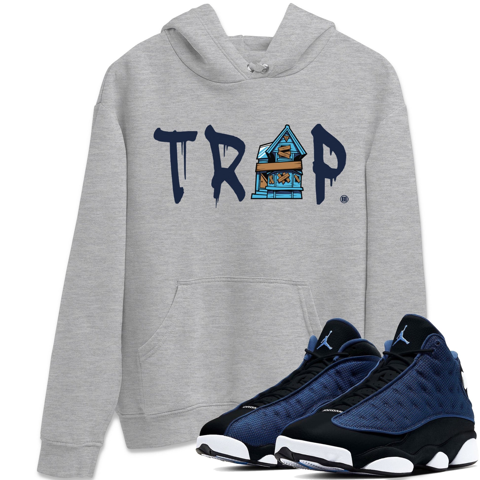 Jordan 13 Brave Blue Sneaker Match Tees Trap House Sneaker Tees Jordan 13 Brave Blue Sneaker Release Tees Unisex Shirts
