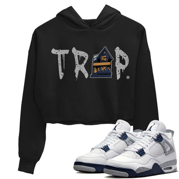 Jordan 4 Midnight Navy Sneaker Match Tees Trap House Sneaker Tees Jordan 4 Midnight Navy Sneaker Release Tees Women's Shirts