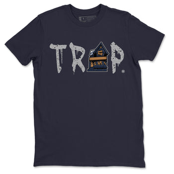 Jordan 4 Midnight Navy Sneaker Match Tees Trap House Sneaker Tees Jordan 4 Midnight Navy Sneaker Release Tees Unisex Shirts