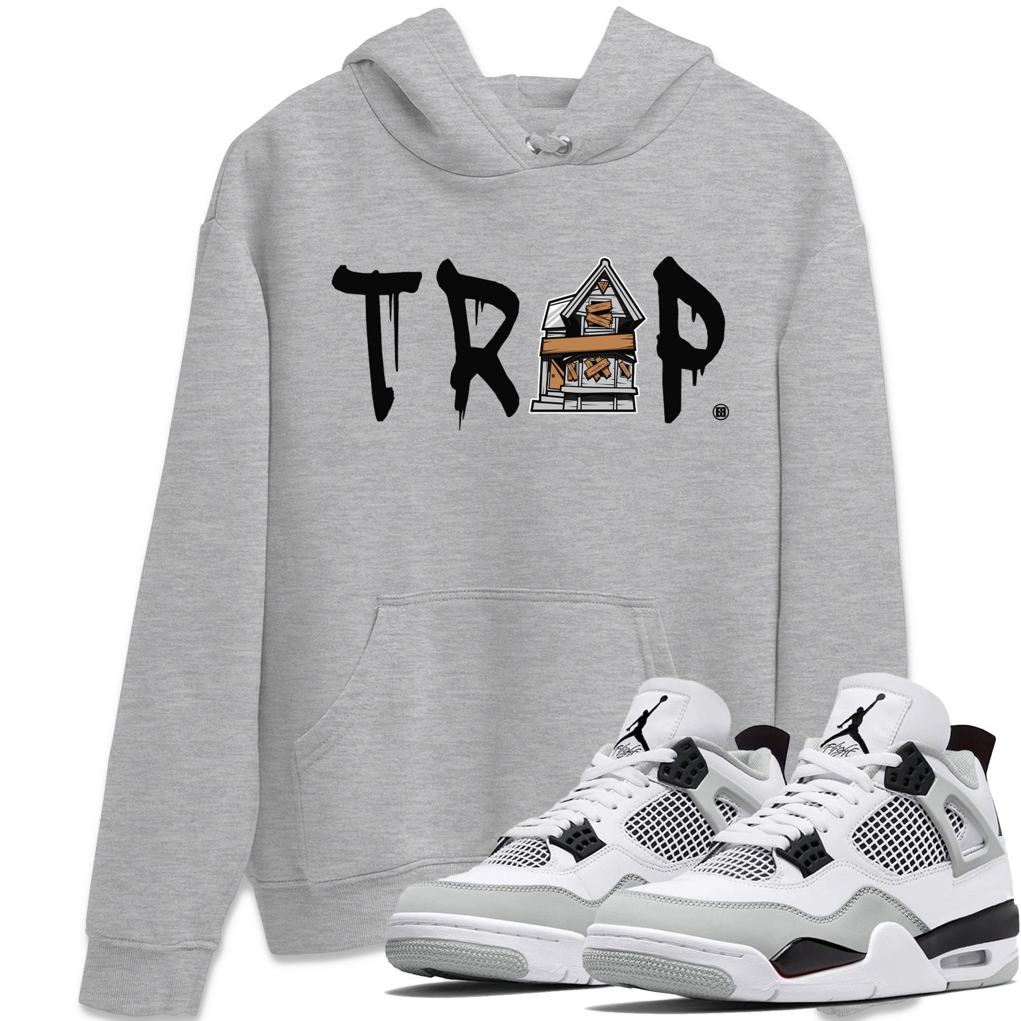 Jordan 4 Military Black Sneaker Match Tees Trap House Sneaker Tees Jordan 4 Military Black Sneaker Release Tees Unisex Shirts