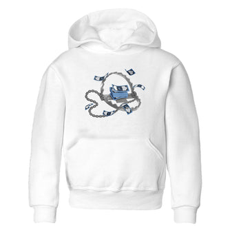Air Jordan 1 Retro High OG UNC Toe Shirt to match Jordans Trap Money Sneaker Tees AJ1 UNC Toe SNRT Sneaker Release Tees Kids and Baby Tees White 2