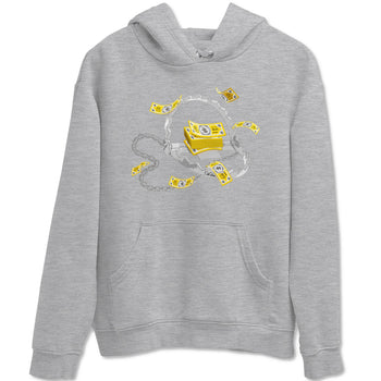 Air Jordan 1 Yellow Ochre shirt to match jordans Trap Money sneaker tees AJ1 Yellow Ochre SNRT Sneaker Release Tees unisex cotton Heather Grey 2 crew neck shirt