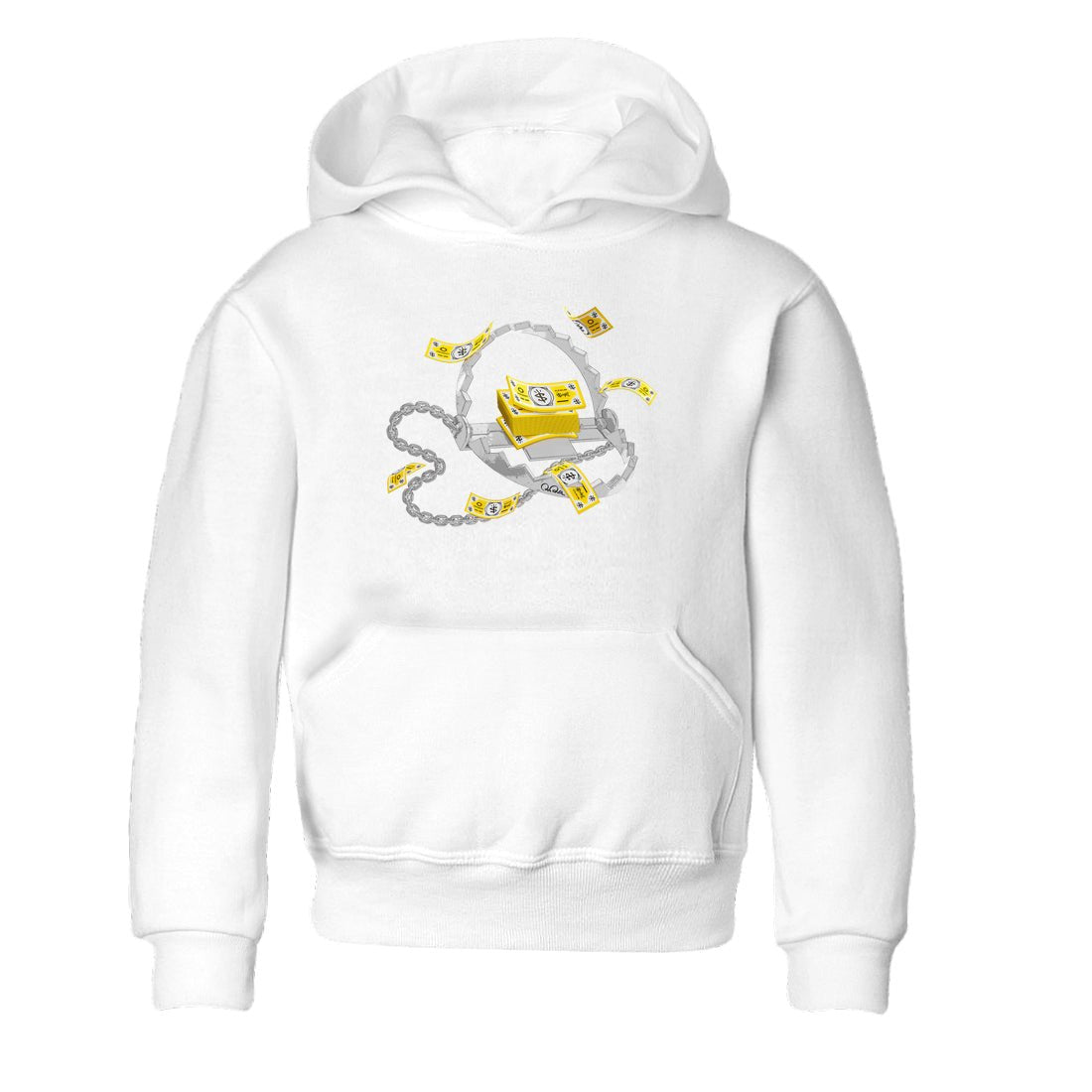 Air Jordan 1 Yellow Ochre shirt to match jordans Trap Money sneaker tees AJ1 Yellow Ochre SNRT sneaker release tees baby toddler White 2 cotton Shirt