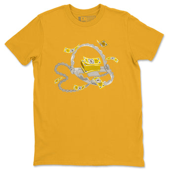 Air Jordan 1 Yellow Ochre shirt to match jordans Trap Money sneaker tees AJ1 Yellow Ochre SNRT Sneaker Release Tees unisex cotton Gold 2 crew neck shirt