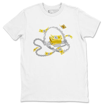 Air Jordan 1 Yellow Ochre shirt to match jordans Trap Money sneaker tees AJ1 Yellow Ochre SNRT Sneaker Release Tees unisex cotton White 2 crew neck shirt