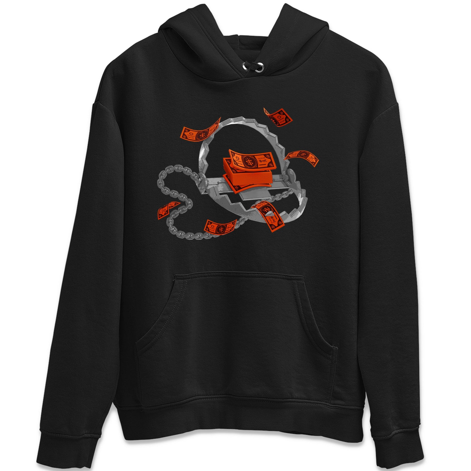 Air Jordan 12 Brilliant Orange Sneaker Match Tees Trap Money Sneaker Tees AJ12 Brilliant Orange Sneaker Release Tees Unisex Shirts Black 2