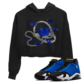 Air Jordan 14 Laney Sneaker Match Tees Trap Money Sneaker Tees AJ14 Laney Sneaker Release Tees Women's Shirts Black 1
