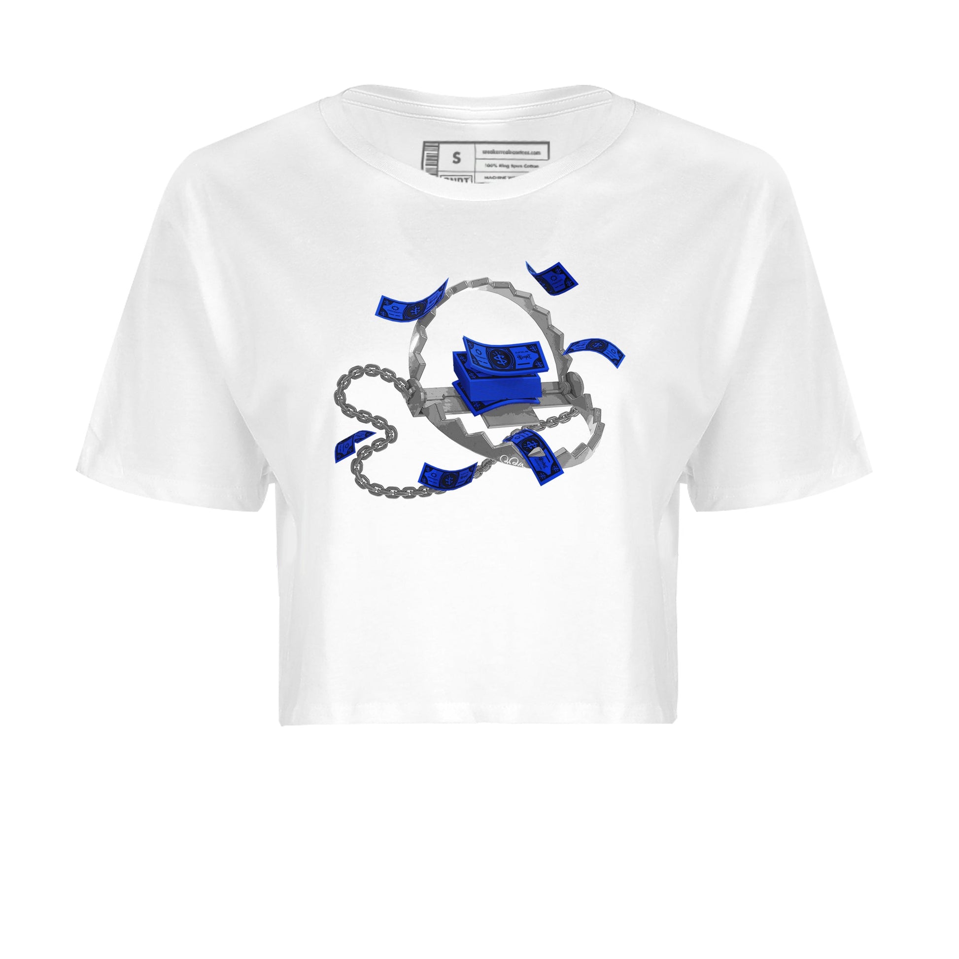 Air Jordan 14 Laney Sneaker Match Tees Trap Money Sneaker Tees AJ14 Laney Sneaker Release Tees Women's Shirts White 2