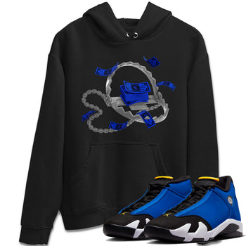 Air Jordan 14 Laney Sneaker Match Tees Trap Money Sneaker Tees AJ14 Laney Sneaker Release Tees Unisex Shirts Black 1