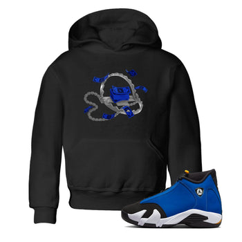 Air Jordan 14 Laney Sneaker Match Tees Trap Money Sneaker Tees AJ14 Laney Sneaker Release Tees Kids Shirts Black 1