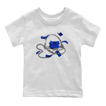 Air Jordan 14 Laney Sneaker Match Tees Trap Money Sneaker Tees AJ14 Laney Sneaker Release Tees Kids Shirts White 2