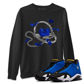 Air Jordan 14 Laney Sneaker Match Tees Trap Money Sneaker Tees AJ14 Laney Sneaker Release Tees Unisex Shirts Black 1