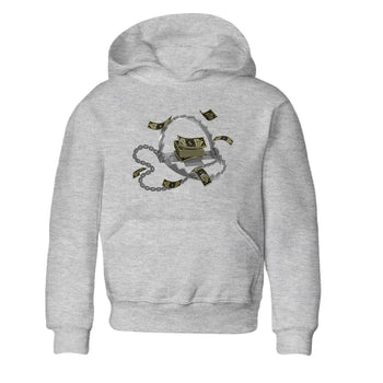 Air Jordan 4 Medium Olive shirt to match jordans Trap Money sneaker tees AJ4Medium Olive SNRT Sneaker Release Tees Baby Toddler Heather Grey 2 T-Shirt