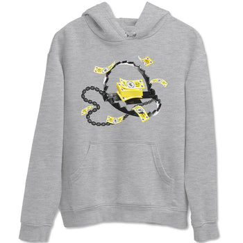 AJ4 Vivid Sulfur shirt to match jordans Trap Money sneaker tees Air Jordan 4 Vivid Sulfur SNRT Sneaker Release Tees unisex cotton Heather Grey 2 crew neck shirt