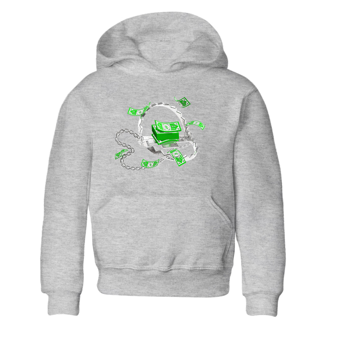 Air Jordan 5 Lucky Green shirt to match jordans Trap Money sneaker tees AJ5 Lucky Green SNRT sneaker release tees baby toddler Heather Grey 2 cotton Shirt