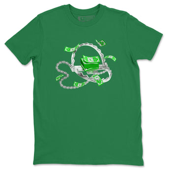 Air Jordan 5 Lucky Green shirt to match jordans Trap Money sneaker tees AJ5 Lucky Green SNRT Sneaker Release Tees unisex cotton Kelly Green 2 crew neck shirt