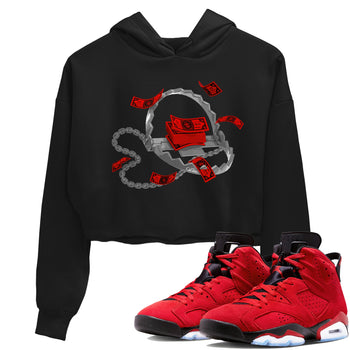 Air Jordan 6 Toro Bravo Sneaker Match Tees Trap Money Sneaker Tees AJ6 Toro Bravo Sneaker Release Tees Women's Shirts Black 1