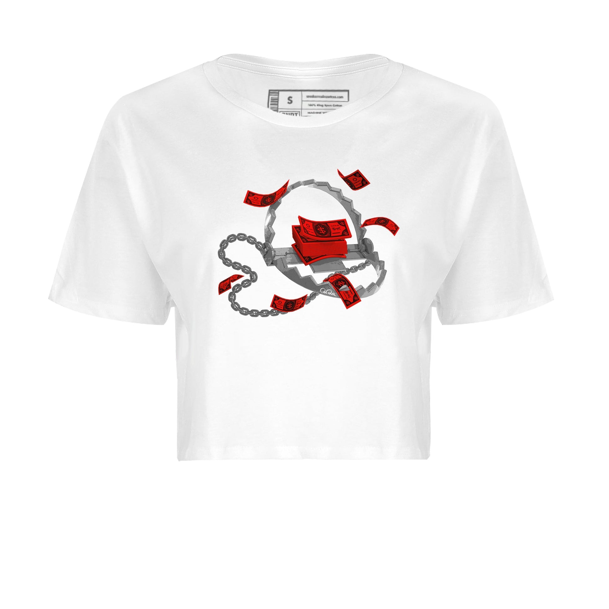 Air Jordan 6 Toro Bravo Sneaker Match Tees Trap Money Sneaker Tees AJ6 Toro Bravo Sneaker Release Tees Women's Shirts White 2
