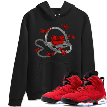 Air Jordan 6 Toro Bravo Sneaker Match Tees Trap Money Sneaker Tees AJ6 Toro Bravo Sneaker Release Tees Unisex Shirts Black 1