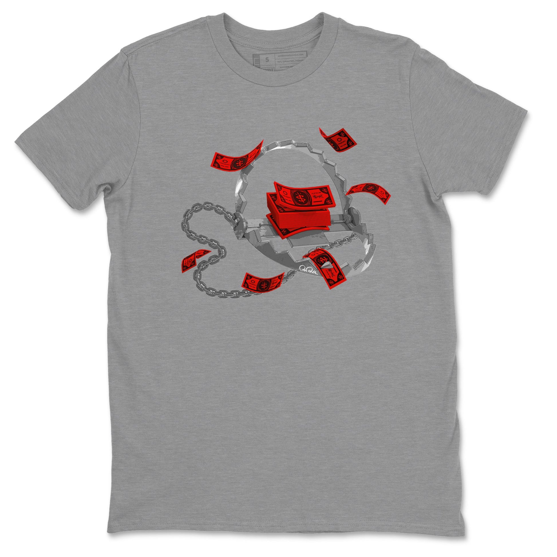 Air Jordan 6 Toro Bravo Sneaker Match Tees Trap Money Sneaker Tees AJ6 Toro Bravo Sneaker Release Tees Unisex Shirts Heather Grey 2