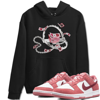 Dunk Valentines Day 2024 shirt to match jordans Trap Money sneaker tees Valentines Day Gift SNRT Sneaker Release Tees unisex cotton Black 1 crew neck shirt