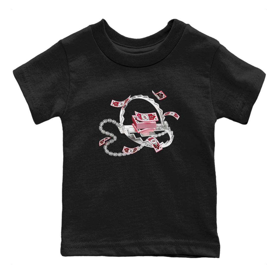 Dunk Valentines Day 2024 shirt to match jordans Trap Money sneaker tees Valentines Day Gift SNRT sneaker release tees baby toddler Black 2 cotton Shirt