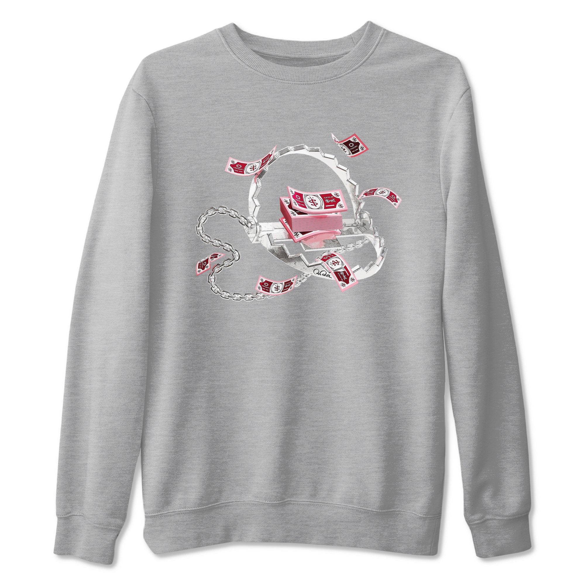 Dunk Valentines Day 2024 shirt to match jordans Trap Money sneaker tees Valentines Day Gift SNRT Sneaker Release Tees unisex cotton Heather Grey 2 crew neck shirt
