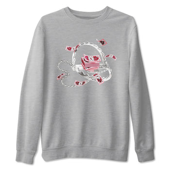 Dunk Valentines Day 2024 shirt to match jordans Trap Money sneaker tees Valentines Day Gift SNRT Sneaker Release Tees unisex cotton Heather Grey 2 crew neck shirt