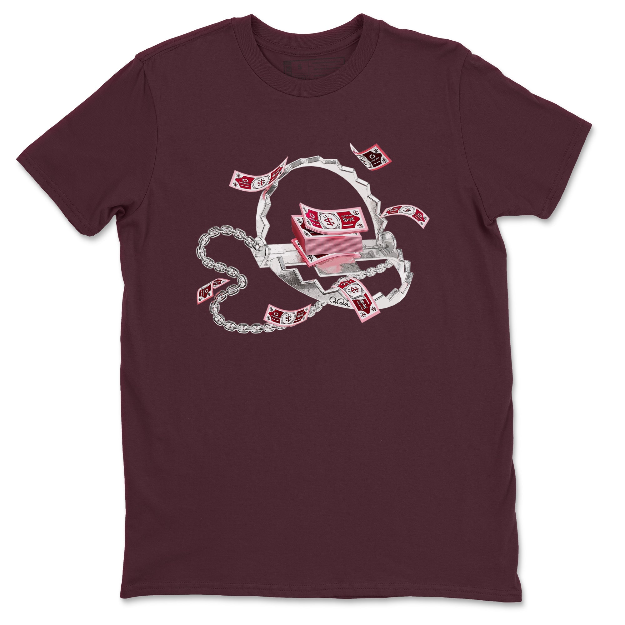 Dunk Valentines Day 2024 shirt to match jordans Trap Money sneaker tees Valentines Day Gift SNRT Sneaker Release Tees unisex cotton Maroon 2 crew neck shirt