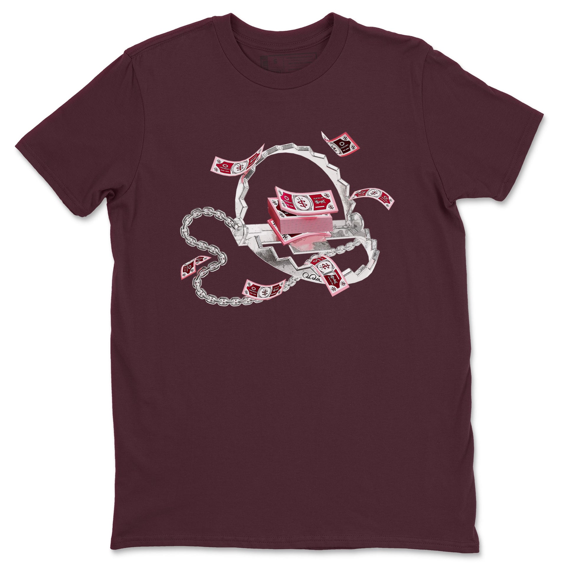 Dunk Valentines Day 2024 shirt to match jordans Trap Money sneaker tees Valentines Day Gift SNRT Sneaker Release Tees unisex cotton Maroon 2 crew neck shirt