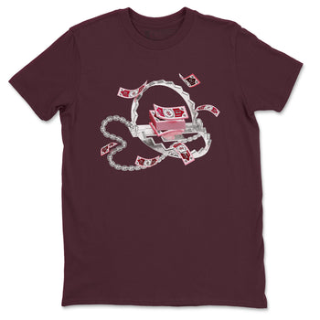 Dunk Valentines Day 2024 shirt to match jordans Trap Money sneaker tees Valentines Day Gift SNRT Sneaker Release Tees unisex cotton Maroon 2 crew neck shirt